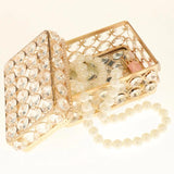 Rectangle Crystal Jewelry Box with Cover