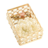 Rectangle Crystal Jewelry Box with Cover