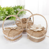 Romantic Flower Basket Ring Box Wedding Ring Storage Holder