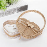 Romantic Flower Basket Ring Box Wedding Ring Storage Holder