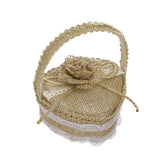 Romantic Flower Basket Ring Box Wedding Ring Storage Holder