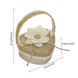 Romantic Flower Basket Ring Box Wedding Ring Storage Holder