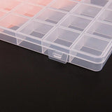 28 Compartment Plastic Container for Jewelry Making Findings Storage
