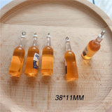 10pcs Beer Bottle Resin Earring Charms for Jewelry Making