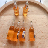 10pcs Beer Bottle Resin Earring Charms for Jewelry Making