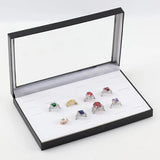 100 Slot Ring Display Tray Organizer Jewelry Earrings Holder Storage Box