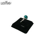 5pcs Mini Square Ring Holder Portable Velvet Jewelry Storage Organizer