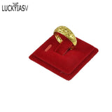 5pcs Mini Square Ring Holder Portable Velvet Jewelry Storage Organizer