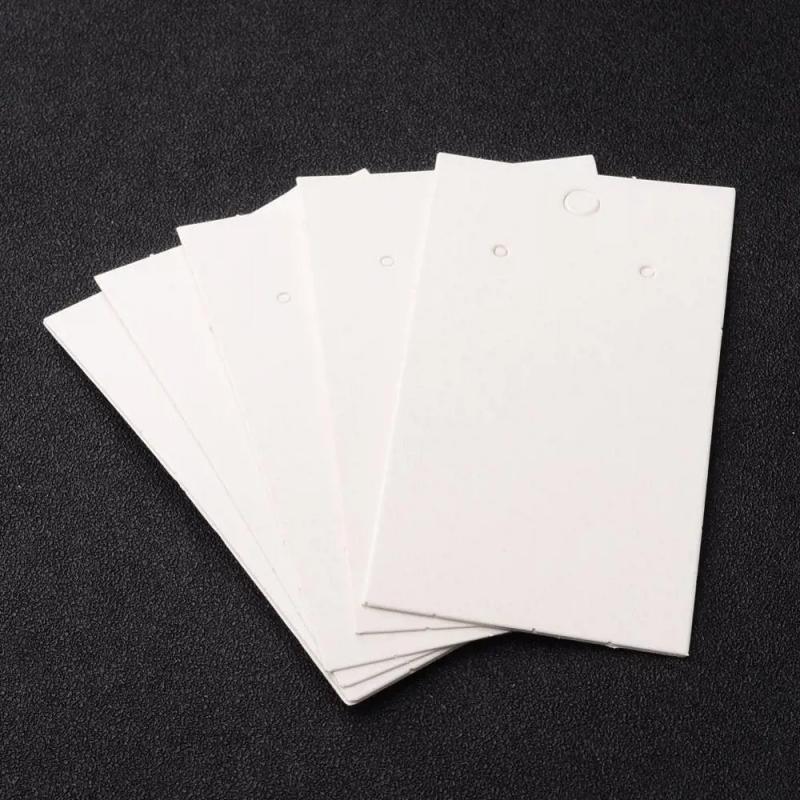 100Pcs Paper Earring Card with Three Holes Jewelry Display Card