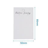 100Pcs Paper Earring Card with Three Holes Jewelry Display Card
