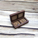 Wooden Wedding Ring Storage Box Jewelry Display Case