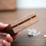 Wooden Wedding Ring Storage Box Jewelry Display Case