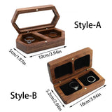 Wooden Wedding Ring Storage Box Jewelry Display Case