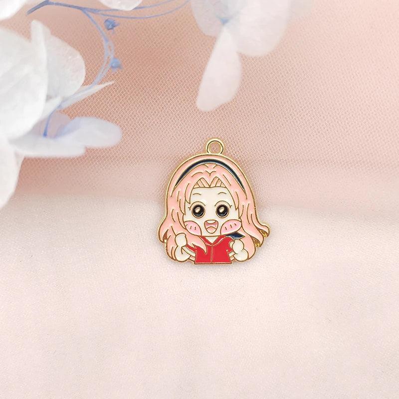 10pcs Alloy Drip Charm Anime Earring Charms DIY Keychain Bracelet Pendant