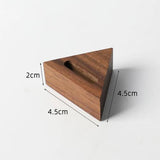 Vintage Walnut Wood Jewelry Display Stand Storage Column