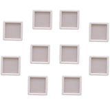10pcs Square Gemstone Box Jewelry Display Ring Holder Case