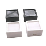 10pcs Square Gemstone Box Jewelry Display Ring Holder Case