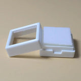 10pcs Square Gemstone Box Jewelry Display Ring Holder Case