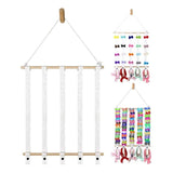 Wood Hair Bow Headband Organizer Storage Hanging Ribbon