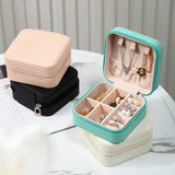 Mini Romantic Box PU Storage Jewelry Creative Portable Earrings Ring