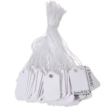 500Pcs Jewelry Clothing Display Merchandise Tags Label Tags String