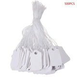 500Pcs Jewelry Clothing Display Merchandise Tags Label Tags String
