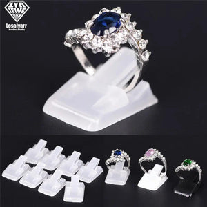 50pcs/Lot Plastic Frosted Ring Jewelry Displays Holder Stand Arrival