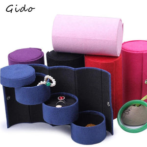 3 Layer Rotating Jewelry Box Ring Organizer Holder