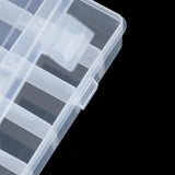 Adjustable 24 Slots Plastic Jewelry Box Organizer Storage Case Container