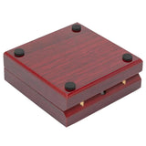 LED Light Necklace Plush Tray Wood Jewelry Storage Box