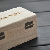 Personalized Wooden Ring Box Engraved Names Rustic Wedding Gift
