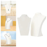 PU Leather Necklace Display Stand Pendant Chain Organizer for Retail Stores