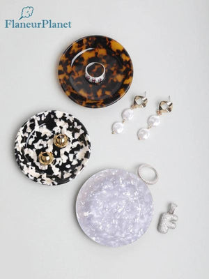 Tiny Tortoiseshell Acetate Ring Dish Bridesmaid Gift