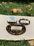 Tiny Tortoiseshell Acetate Ring Dish Bridesmaid Gift