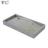 Velvet Jewelry Tray Necklace Box Pendant Storage Organizer