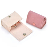 Mini Velvet Ring Jewelry Box Organizer Earrings Trinket Storage Case