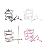 Rotating Earring Display 96 Holes 3-Layer Earring Holder Organizer Stand