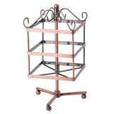 Rotating Earring Display 96 Holes 3-Layer Earring Holder Organizer Stand