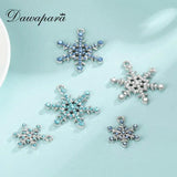 Snowflake Charms Earrings/Necklaces Christmas Rhinestone