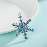 Snowflake Charms Earrings/Necklaces Christmas Rhinestone