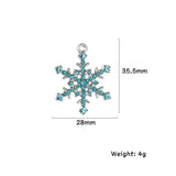 Snowflake Charms Earrings/Necklaces Christmas Rhinestone