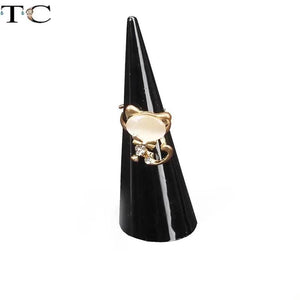 5Pcs Acrylic Cone Ring Storage Holder Mini Jewelry Display Case