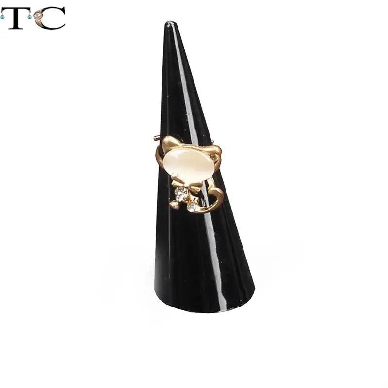 5Pcs Acrylic Cone Ring Storage Holder Mini Jewelry Display Case