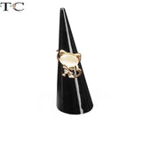 5Pcs Acrylic Cone Ring Storage Holder Mini Jewelry Display Case