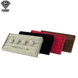 Portable Velvet Jewelry Ring Display Organizer Box Holder Earring Storage Case