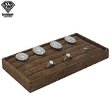 Portable Velvet Jewelry Ring Display Organizer Box Holder Earring Storage Case