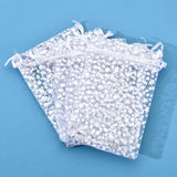 50pcs Wedding Party Organza Gift Bags Drawstring Candy Pouches Jewelry Packaging