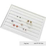PU White/Black Jewelry Display Tray for Women