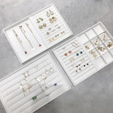 PU White/Black Jewelry Display Tray for Women