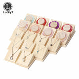 Wooden Jewelry Necklace Bracelet Organizer Rack